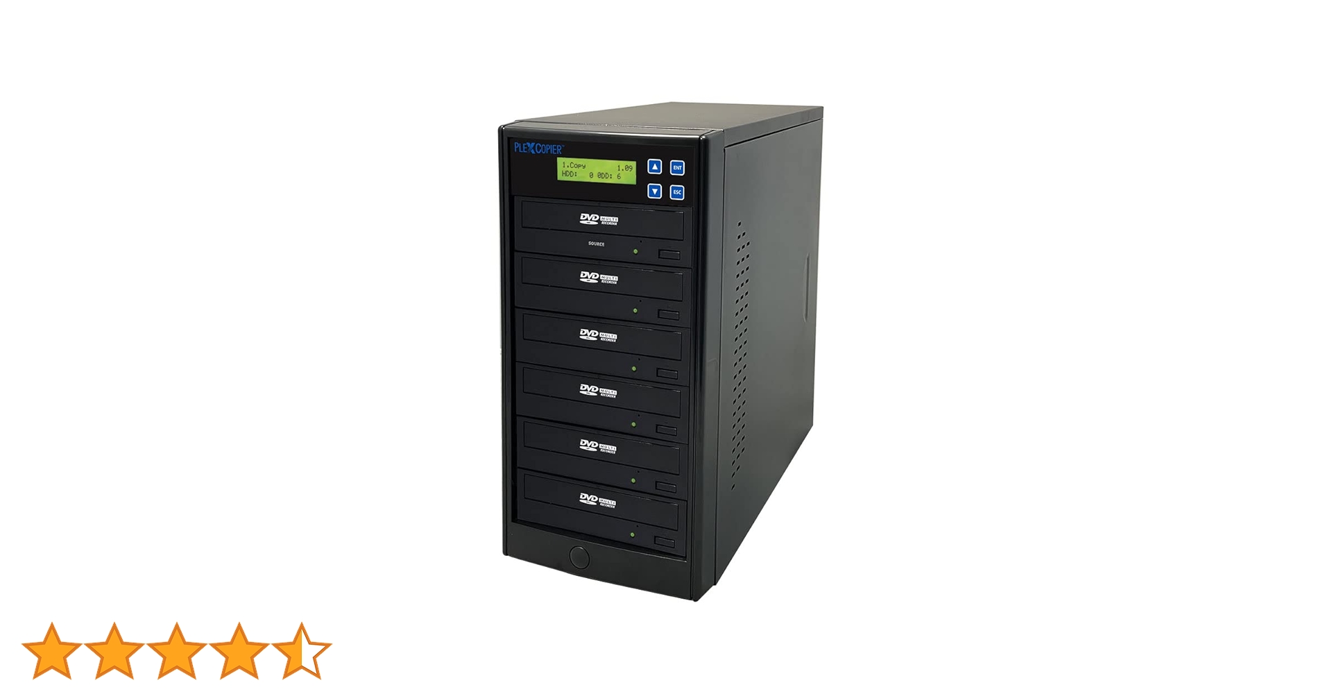 PlexCopier 24X SATA 1 a 5 CD DVD duplicador copiador torre (5 alvo